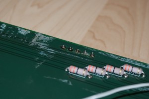 Bad solder joints.