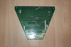 Reverse of the display board with the bad digits removed.