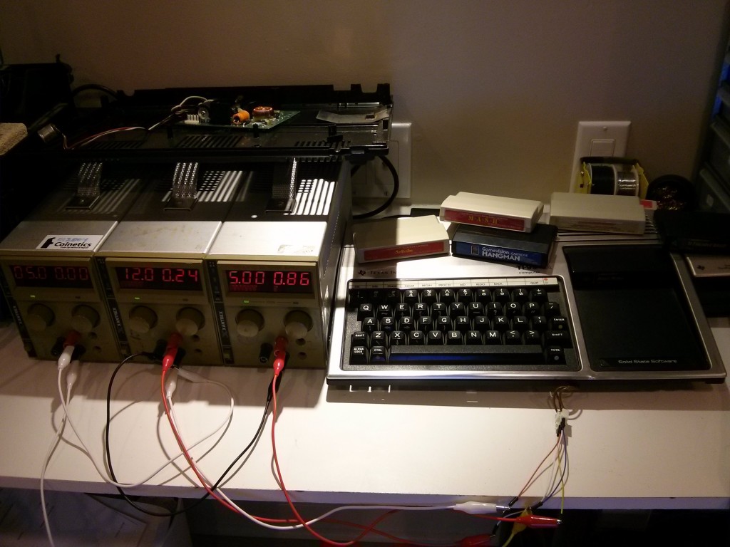 Testing a Texas Instruments TI-99/4A Without Power or Video Cables ...
